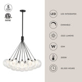 Kuzco Bolla 28-in Chandelier