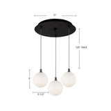 Kuzco Bolla 6-in 3 Head Multi Pendant