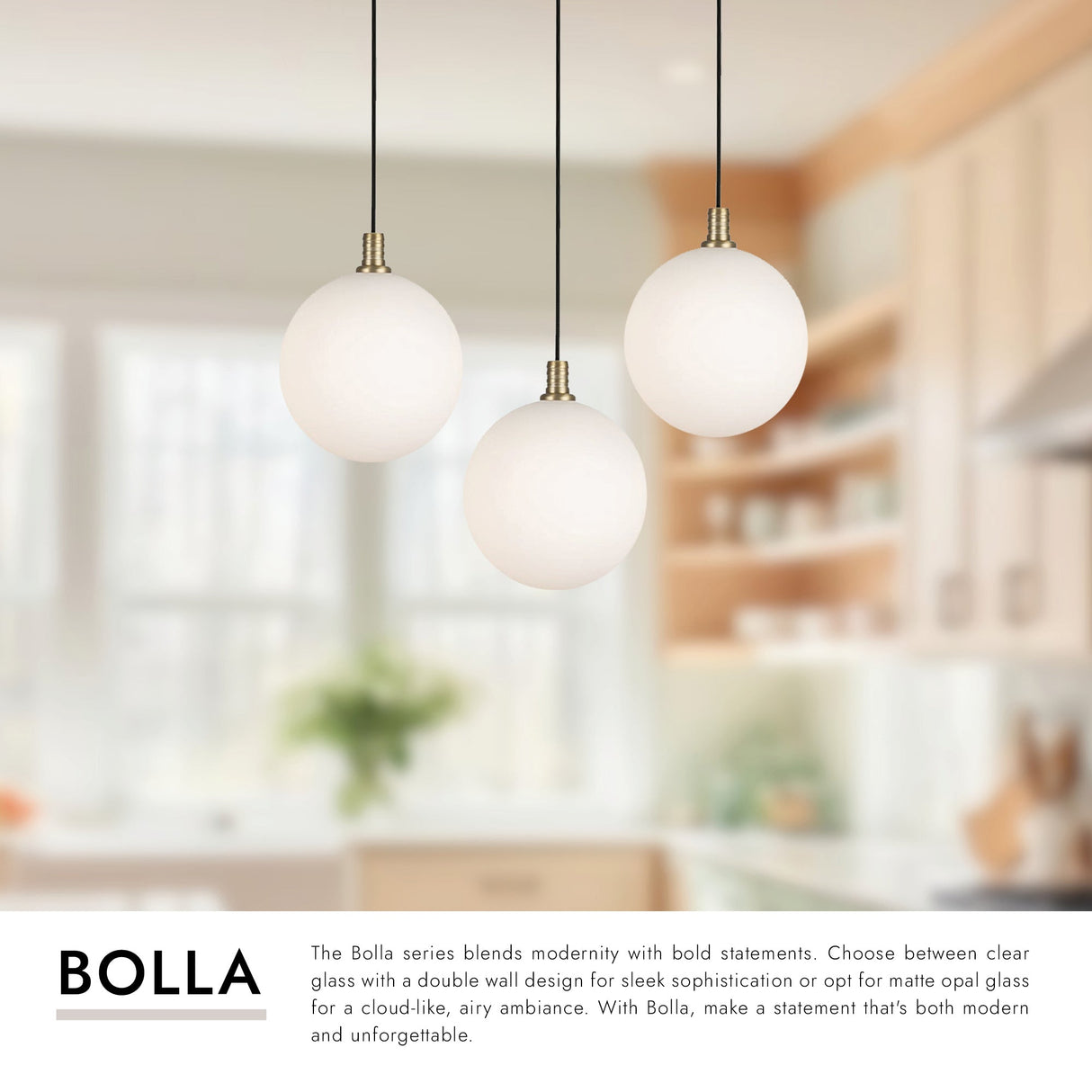 Kuzco Bolla 6-in 3 Head Multi Pendant