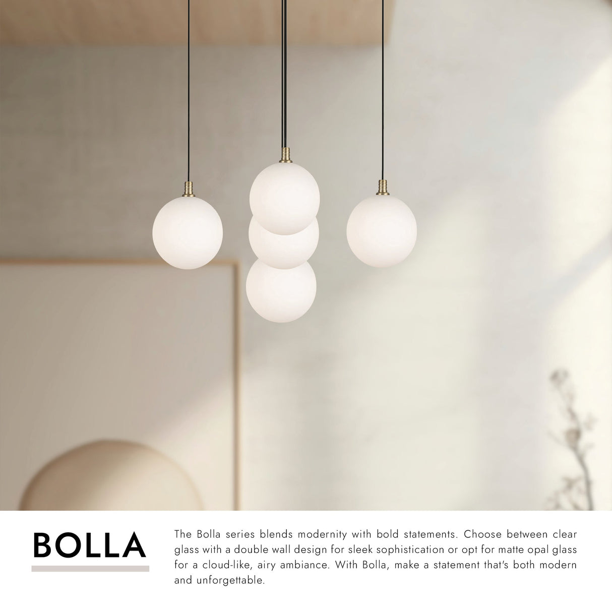 Kuzco Bolla 6-in 5 Head Multi Pendant