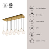 Kuzco Bolla 6-in 10 Head Multi Pendant