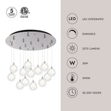 Kuzco Bolla 6-in 13 Head Multi Pendant