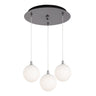 Kuzco Bolla 6-in 3 Head Multi Pendant