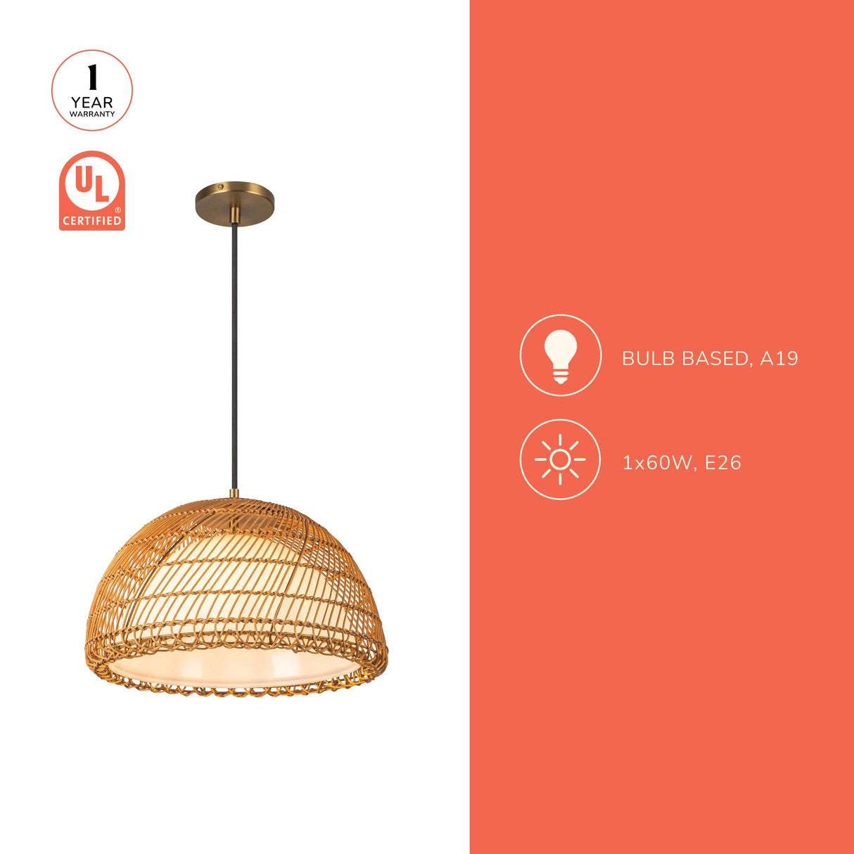 Alora Mood Bondi 16-in Pendant