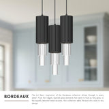 Alora Mood Bordeaux 4-in 3 Head Multi Pendant