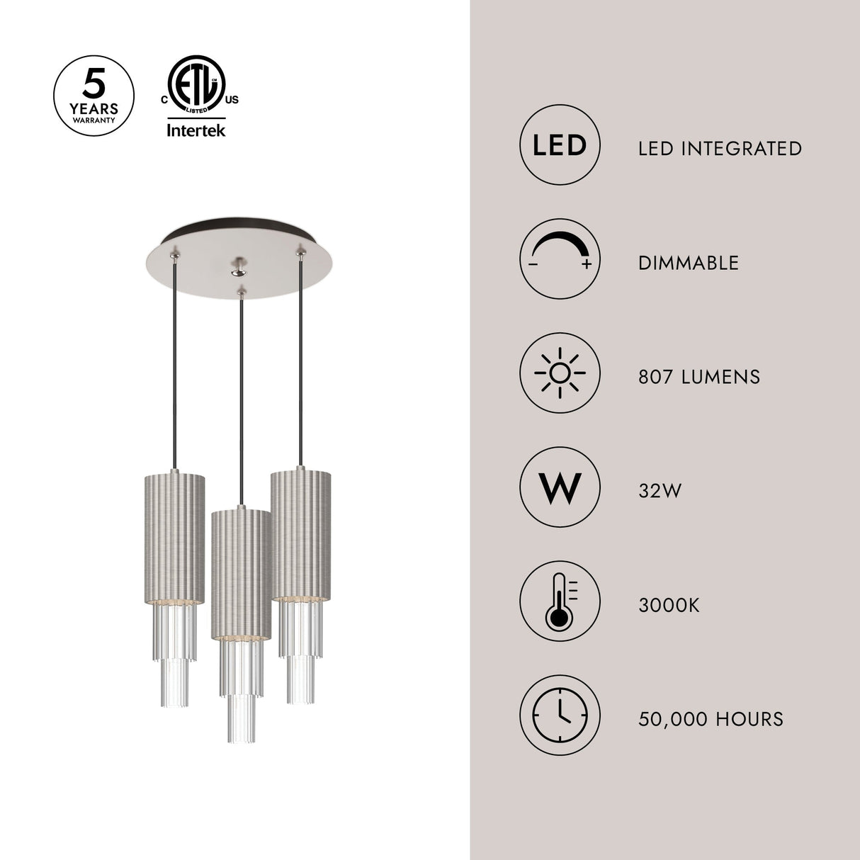 Alora Mood Bordeaux 4-in 3 Head Multi Pendant