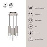 Alora Mood Bordeaux 4-in 3 Head Multi Pendant