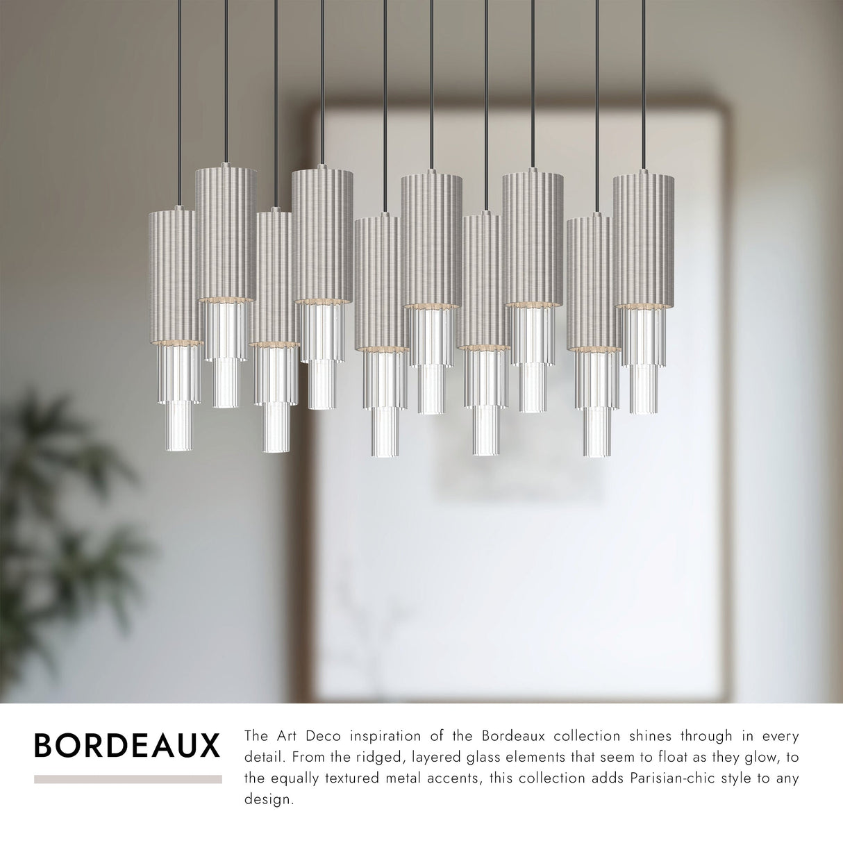 Alora Mood Bordeaux 4-in 10 Head Multi Pendant