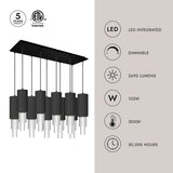 Alora Mood Bordeaux 4-in 10 Head Multi Pendant