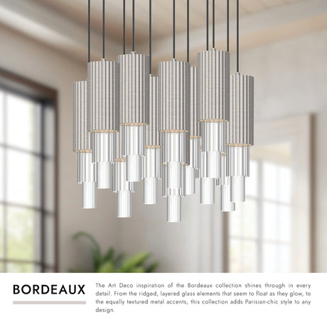 Alora Mood Bordeaux 4-in 13 Head Multi Pendant