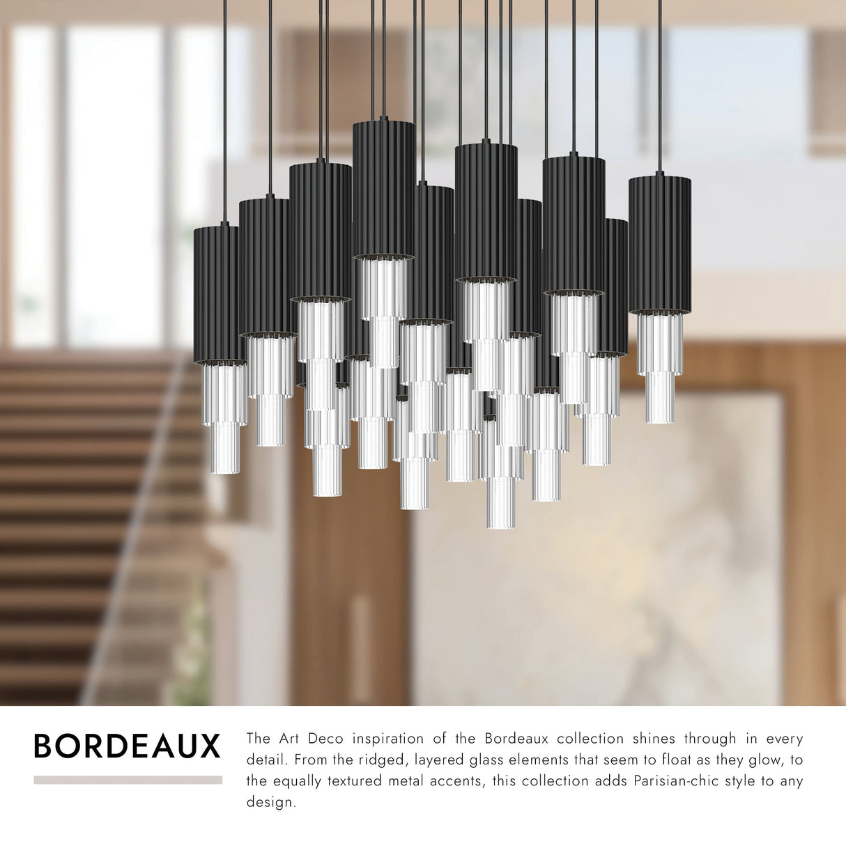 Alora Mood Bordeaux 4-in 16 Head Multi Pendant