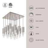 Alora Mood Bordeaux 4-in 16 Head Multi Pendant
