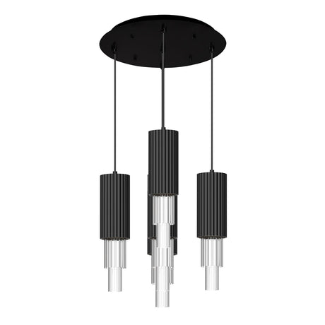 Alora Mood Bordeaux 4-in 5 Head Multi Pendant