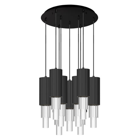 Alora Mood Bordeaux 4-in 9 Head Multi Pendant