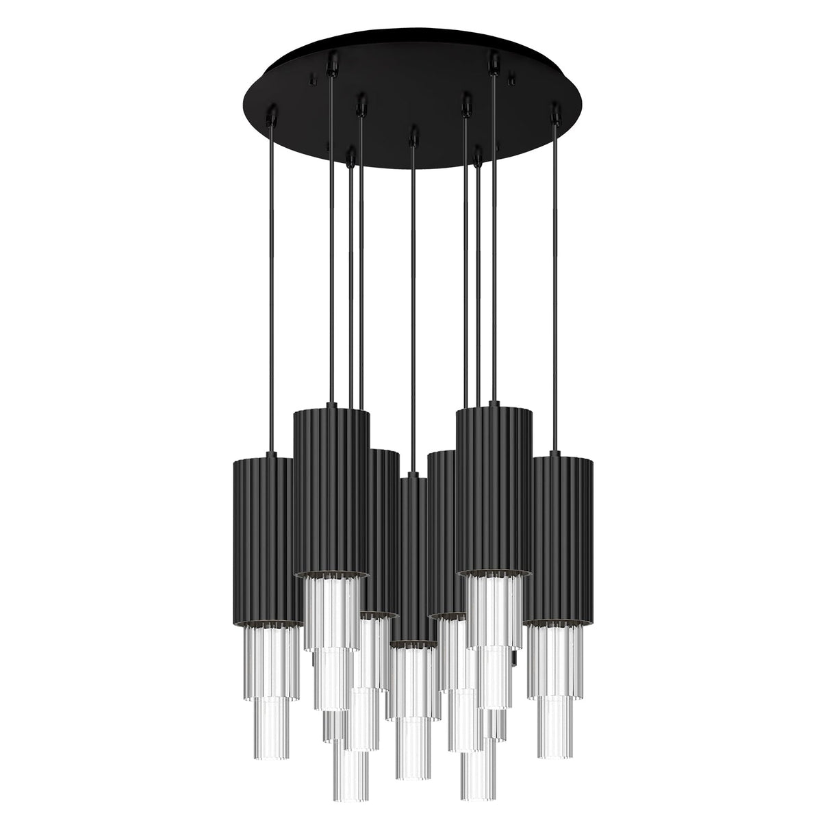 Alora Mood Bordeaux 4-in 9 Head Multi Pendant