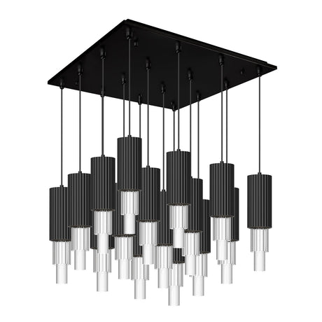 Alora Mood Bordeaux 4-in 16 Head Multi Pendant