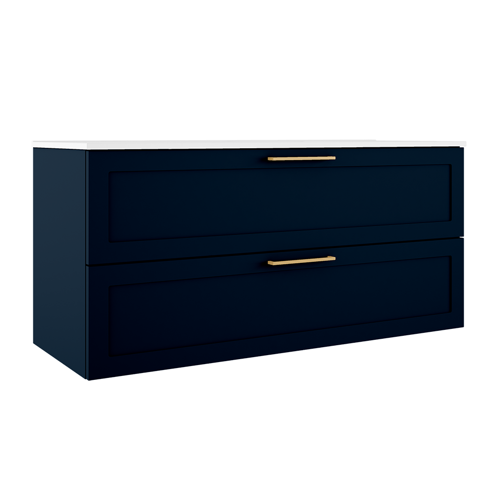Rhythm 48″ Two Drawer Wall-Mounted Vanity