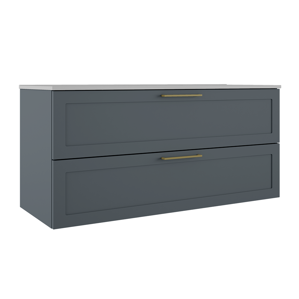 Rhythm 48″ Two Drawer Wall-Mounted Vanity