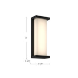 Kuzco Bravo 14-in Exterior Wall Sconce