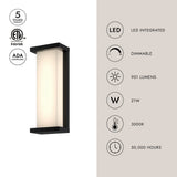 Kuzco Bravo 14-in Exterior Wall Sconce