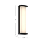 Kuzco Bravo 20-in Exterior Wall Sconce