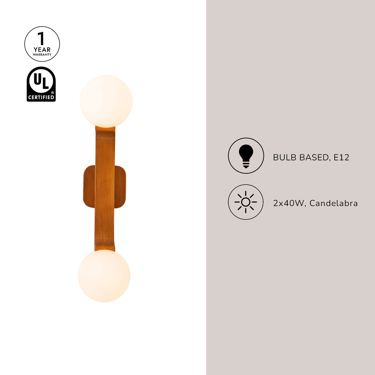 Kuzco Briar 22-in Wall Sconce