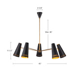 Alora Brickell 45-in Chandelier