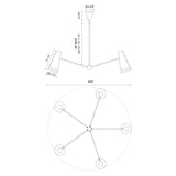Alora Brickell 45-in Chandelier
