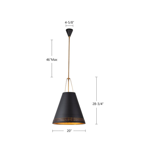 Alora Brickell 20-in Pendant