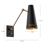 Alora Brickell 5-in Wall/Vanity Light