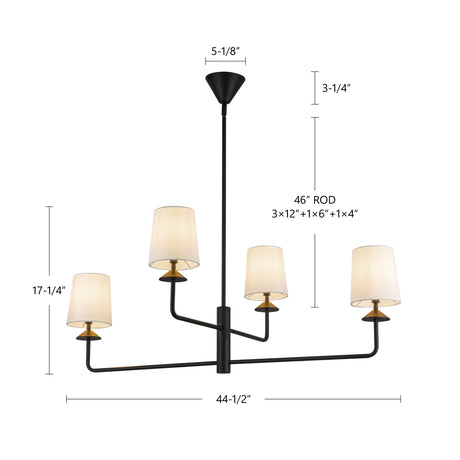 Alora Mood Bridgette 45-in Chandelier