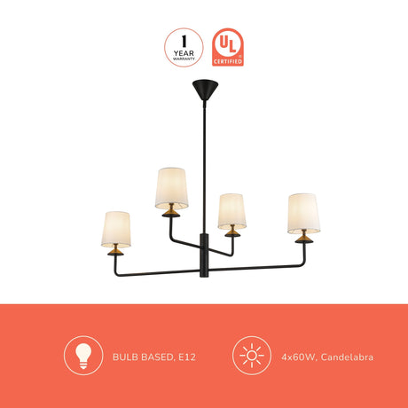 Alora Mood Bridgette 45-in Chandelier