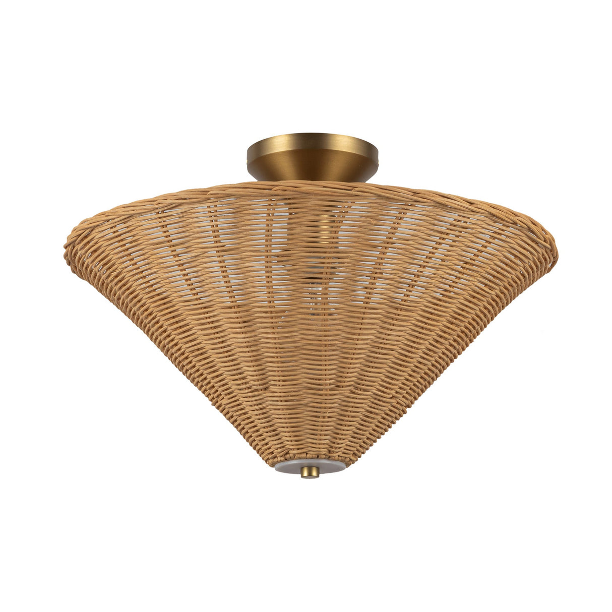 Alora Mood Bridgette 16-in Semi-Flush Mount