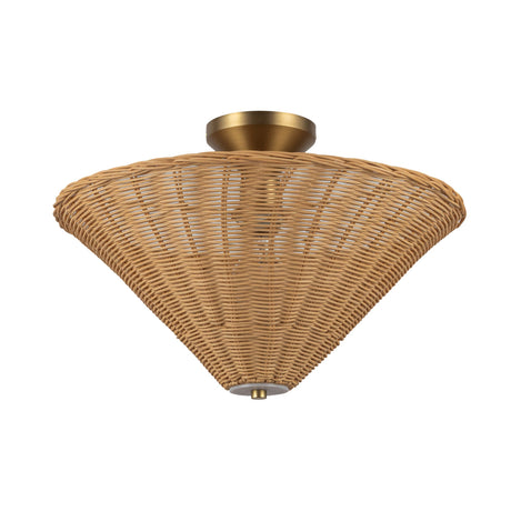 Alora Mood Bridgette 16-in Semi-Flush Mount