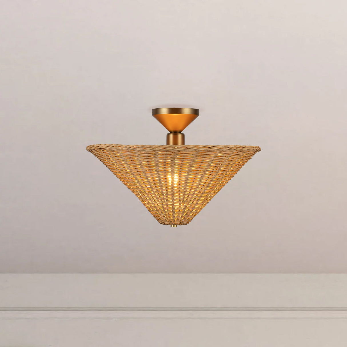 Alora Mood Bridgette 16-in Semi-Flush Mount