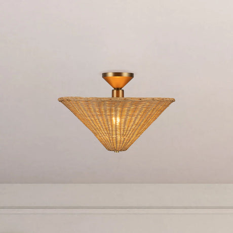 Alora Mood Bridgette 16-in Semi-Flush Mount