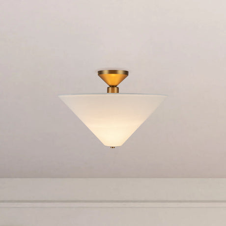 Alora Mood Bridgette 16-in Semi-Flush Mount