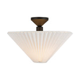 Alora Mood Bridgette 16-in Semi-Flush Mount