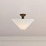 Alora Mood Bridgette 16-in Semi-Flush Mount