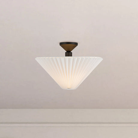 Alora Mood Bridgette 16-in Semi-Flush Mount
