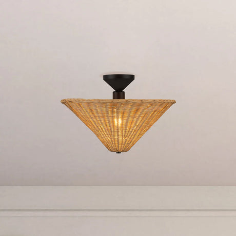 Alora Mood Bridgette 16-in Semi-Flush Mount