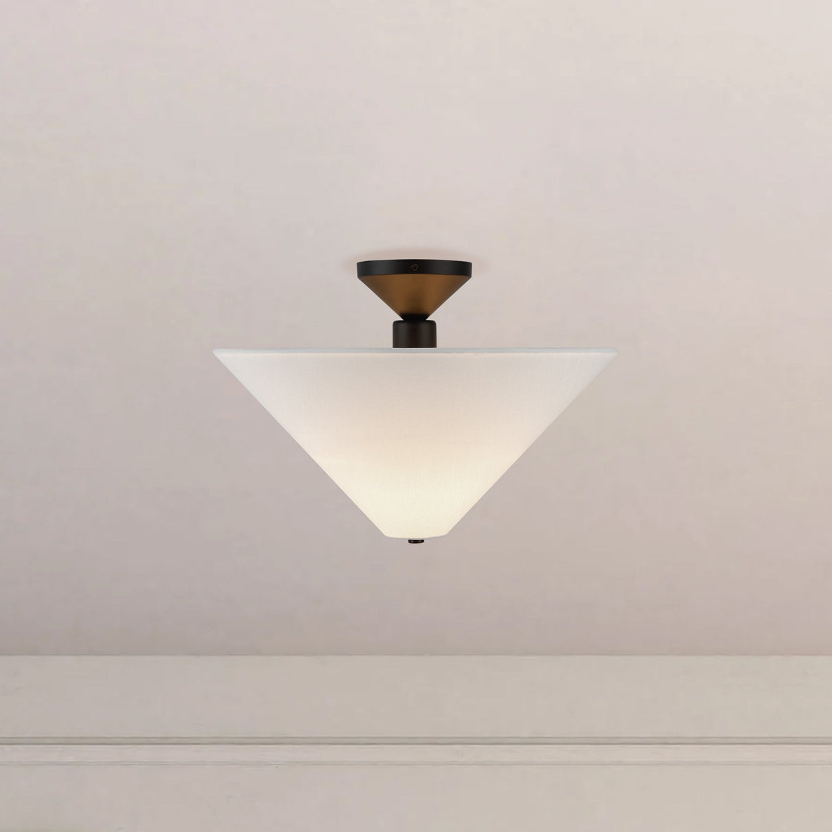 Alora Mood Bridgette 16-in Semi-Flush Mount
