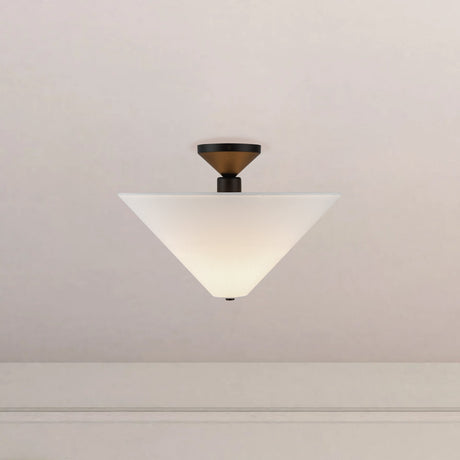 Alora Mood Bridgette 16-in Semi-Flush Mount