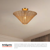 Alora Mood Bridgette 16-in Semi-Flush Mount