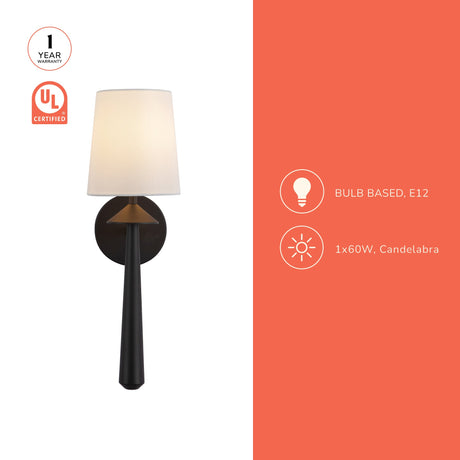 Alora Mood Bridgette 6-in Wall/Vanity Light