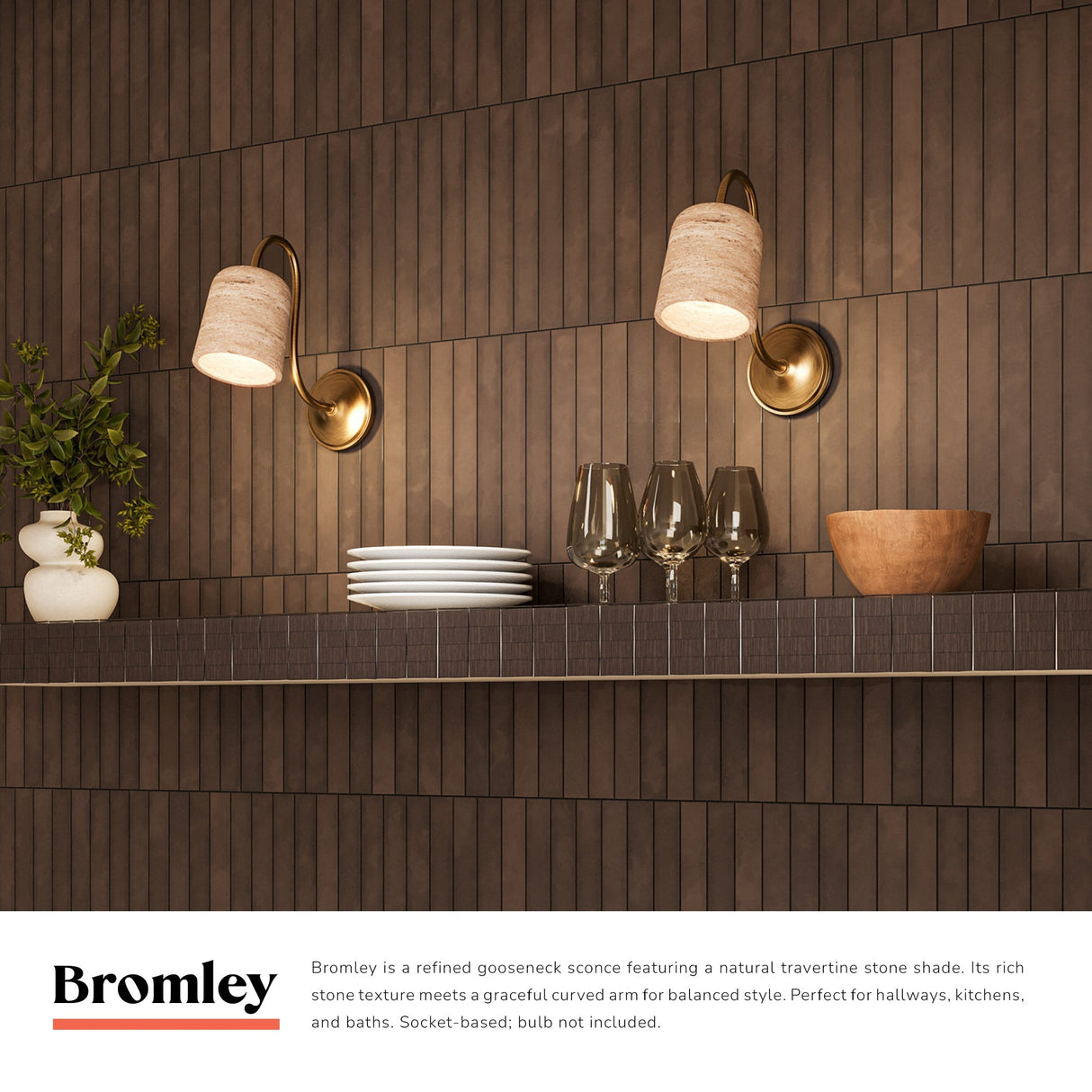 Alora Mood Bromley 5-in Wall/Vanity Light
