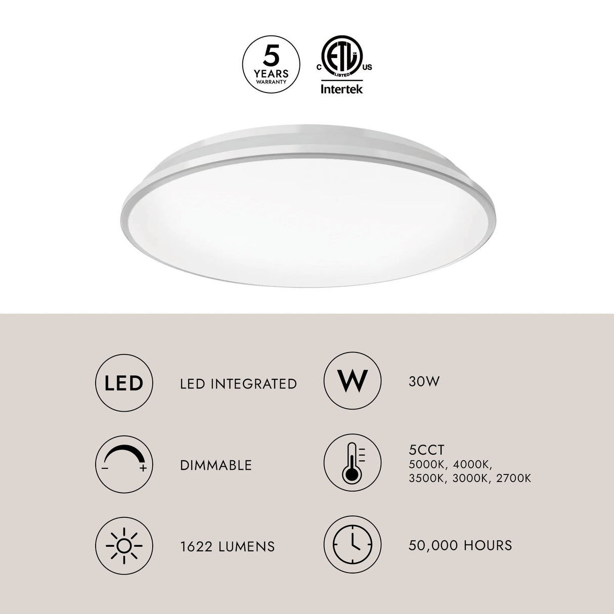 Kuzco Brook 15-in Flush Mount