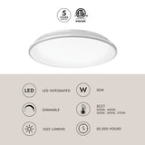 Kuzco Brook 15-in Flush Mount