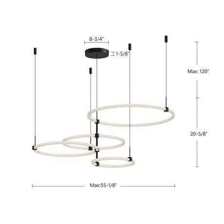 Kuzco Bruni 55-in Chandelier
