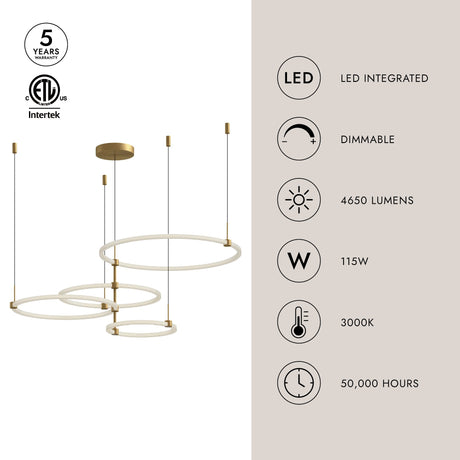 Kuzco Bruni 55-in Chandelier